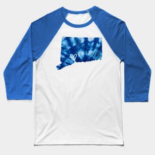 Tie Dye Connecticut Baseball T-Shirt